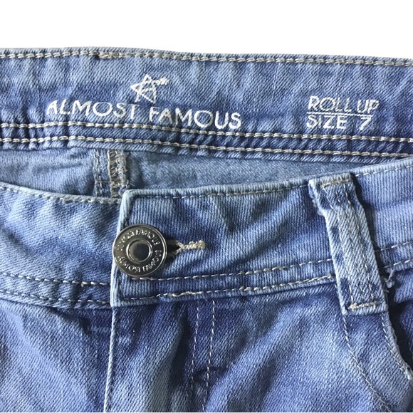 Almost Famous Jeans Almost Famous Roll Up Distressed Jeans Size 7